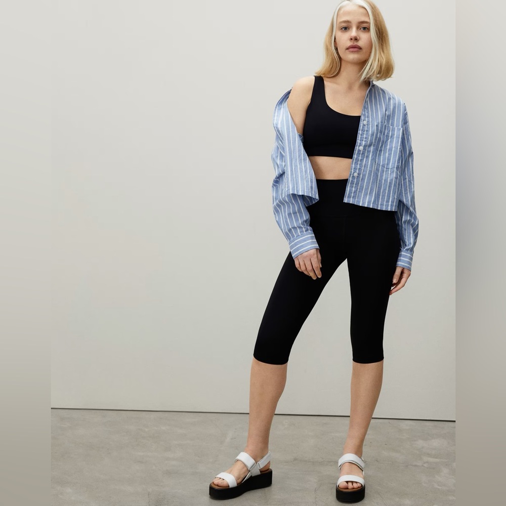 Everlane The Perform High Waisted Black Leggings Size XXS